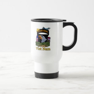 Caneca Térmica 1010 veteranos da divisão aérea da rua vietnam vet