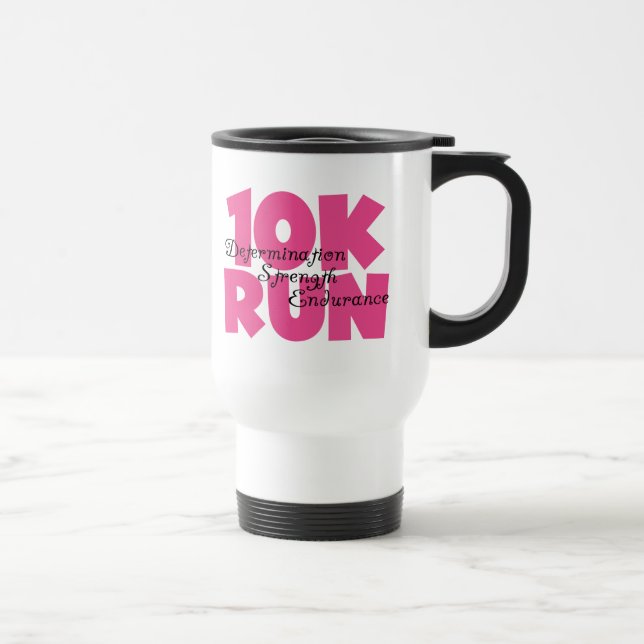 Caneca Térmica 10.000 Esportes Rosa Em Execução (Direita)