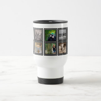 Caneca Térmica 10 viagem moderno feito sob encomenda da colagem |