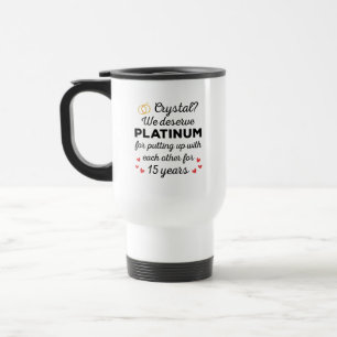 Caneca Térmica 15 Casamento I - Casal Engraçado Cristal