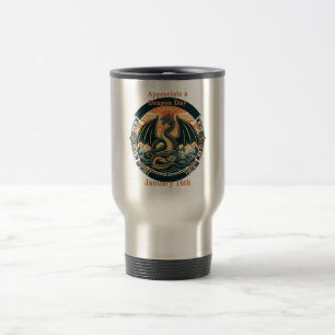 Caneca Térmica 16 de janeiro - Aprecie um dia de dragão