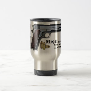 Caneca Térmica 1911 que bronzeiam M1911 a pistola semi automátic