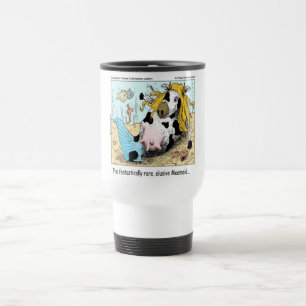 Caneca Térmica 1/2 Vaca 1/2 Sereia Moomaid Divertido