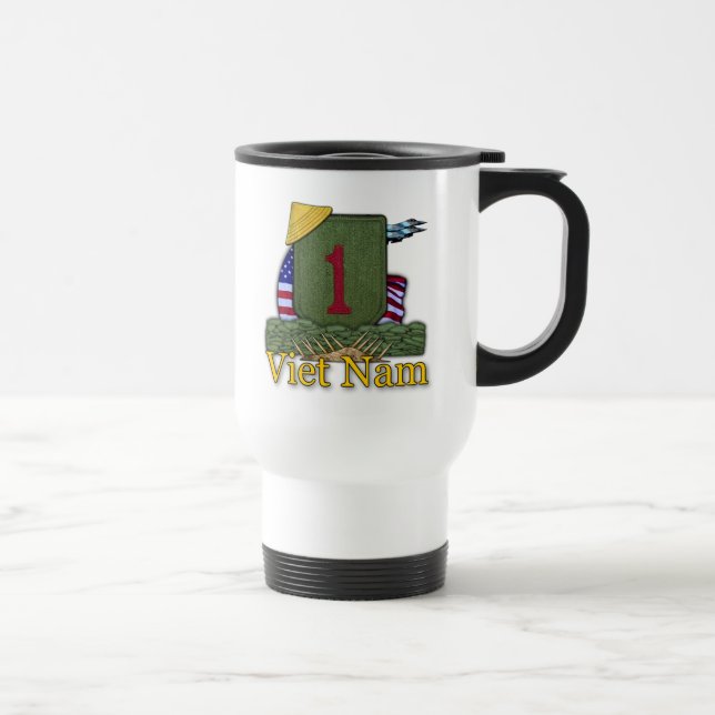 Caneca Térmica 1rua da divisão de infantaria veteranos vietnam pa (Direita)