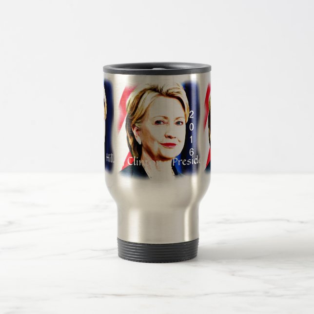 Caneca Térmica 1rua Presidente Hillary Clinton 2016 (Centro)