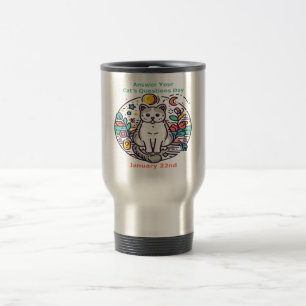 Caneca Térmica 22 de janeiro - Responda às perguntas do seu gato