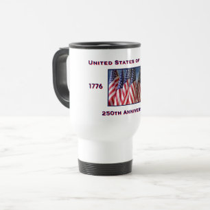 Caneca Térmica 250º Aniversário do Patriótico dos EUA