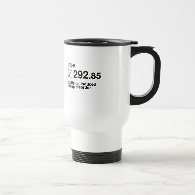 Caneca Térmica 292,85, disorde Cafeína-induzido do sono (Direita)