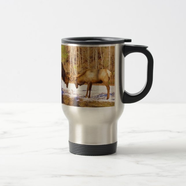 Caneca Térmica 2~ 2 Bull Elk na neve (Direita)