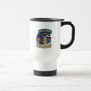 Caneca Térmica 3º forças especiais veteranos viciados em café Mug