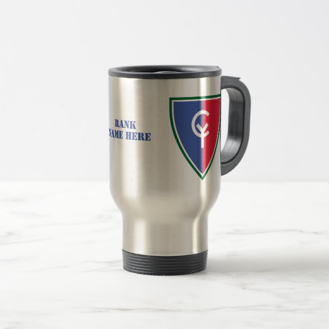 Caneca Térmica 38ª Divisão de Infantaria Militar dos Estados Unid (Frente Esquerda)