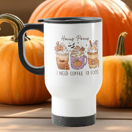 Caneca Térmica 3 Café de Halloween Retro, Bolso de Hocus Frapucci