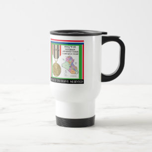 CANECA TÉRMICA 3 ESTRELAS DE CAMPANHA IRAQUE WAR VETERAN