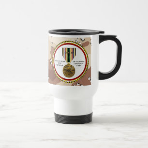 CANECA TÉRMICA 3 ESTRELAS DE CAMPANHA VETERANO DE GUERRA DO GOLFO
