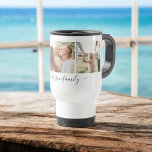 Caneca Térmica 3 Três Fotografias da Família Collage<br><div class="desc">3 Fotos Da Família Collage Fotos Da Coffee Mug. A caneca faz o presente perfeito para alguém que ama fotos modernas e na moda,  em um aniversário,  casamento,  Natal,  chá de panela ou presente personalizado de ocasião especial. Entre em contato com o designer para obter itens correspondentes.</div>