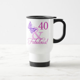 Caneca Térmica 40 E Presentes Fabulosos De Aniversário (Ameixa)