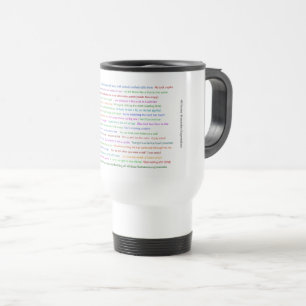 Caneca Térmica 43 Engraçada Manifestação Romena Conversação
