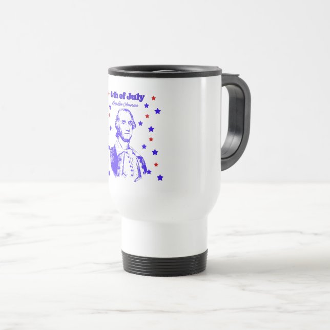 Caneca Térmica 4 de Julho (Frente Esquerda)