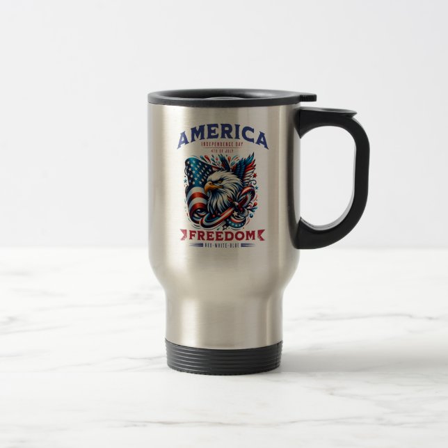 Caneca Térmica 4 de julho de American Eagle Sublimation-61901 (Direita)