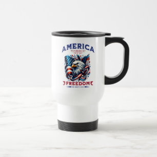 Caneca Térmica 4 de julho de American Eagle Sublimation-61901