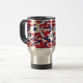 Caneca Térmica 4 de Julho, Dia da Independência, Bege Camuflagem