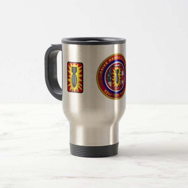 Caneca Térmica 52º Grupo de Eliminação de Ordenações Explosivas (Frente Esquerda)