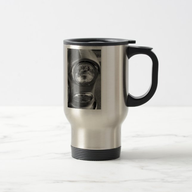 Caneca Térmica 55 Chevy Farol Tons de Cinza (Direita)