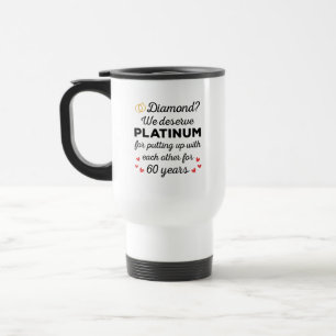Caneca Térmica 60º Aniversário do Casamento I - Casal Engraçado D