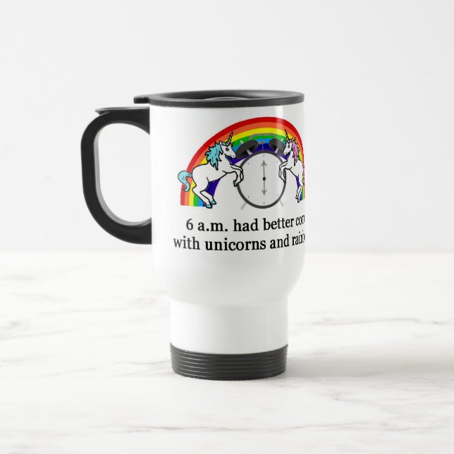 Caneca Térmica 6 unicórnios da necessidade do AM (Esquerda)