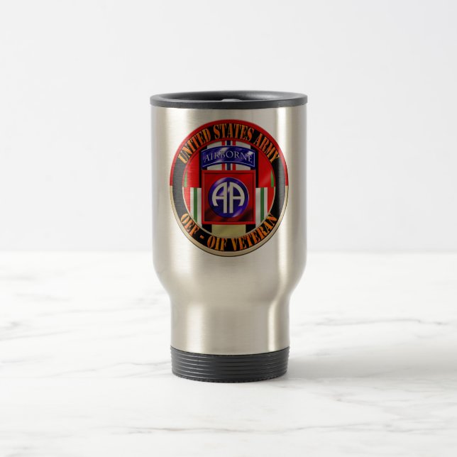 Caneca Térmica 82nd Veterano da divisão aerotransportada OEF OIF (Centro)