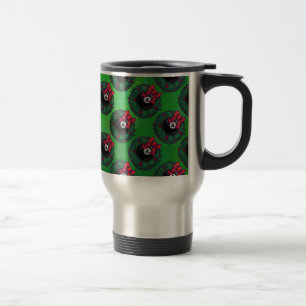 Caneca Térmica 8 Ball Christmas Wreath Green