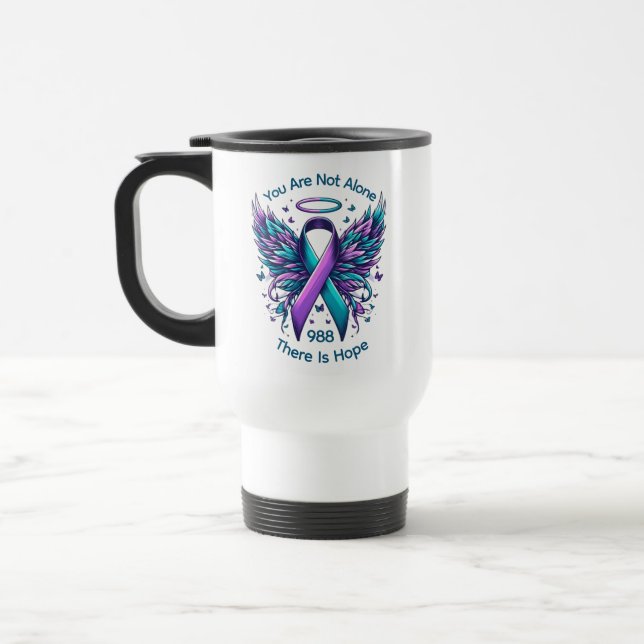 Caneca Térmica 988 Suicide Prevention Awareness There Is Hope (Esquerda)