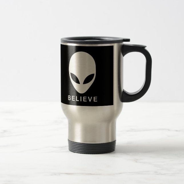 Caneca Térmica A alienígena acredita (Direita)