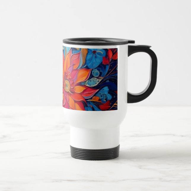 Caneca Térmica A arte de Floral (Direita)