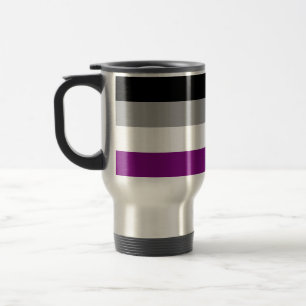 Caneca Térmica A bandeira do orgulho assexuado de SlipperyJoe enf