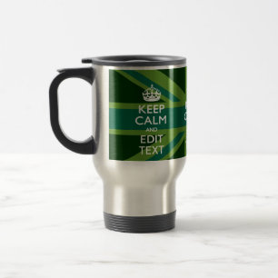 Caneca Térmica A cerceta verde mantem a calma e obtem seu texto