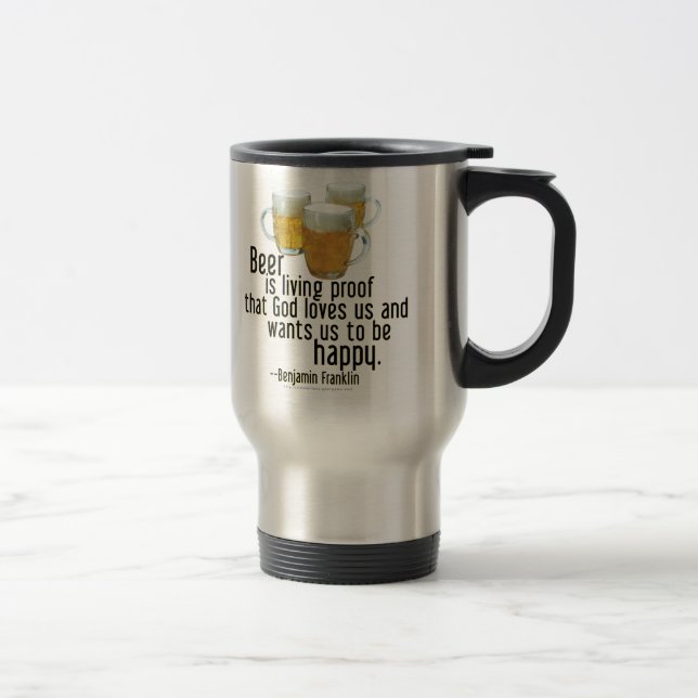 Caneca Térmica A cerveja é prova (Franklin) (Direita)
