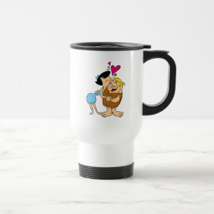 Caneca Térmica A discussão de beijo dos Flintstones   Betty
