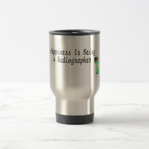 Caneca Térmica A felicidade está sendo um técnico de radiologia