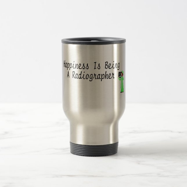 Caneca Térmica A felicidade está sendo um técnico de radiologia (Centro)