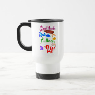 Caneca Térmica A Gratidão Libera A Totalidade Da Vida