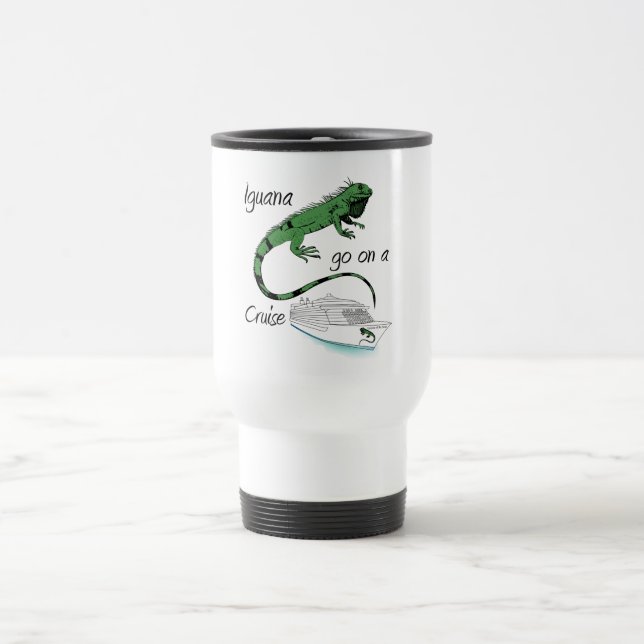 Caneca Térmica A iguana vai em um cruzeiro (Centro)