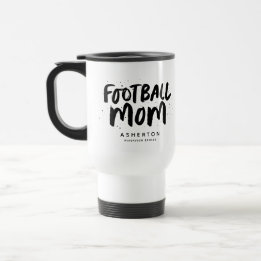 Caneca Térmica A mãe de futebol é do tipo negro, personalizada