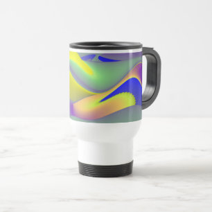 Caneca Térmica A Mágica do Verão, Abstrato 3D Art