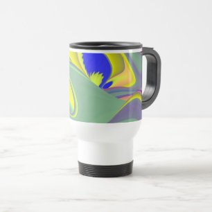 Caneca Térmica A Mágica do Verão, Abstrato 3D Art