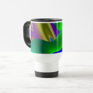 Caneca Térmica A Mágica do Verão, Abstrato 3D Art
