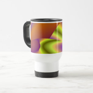 Caneca Térmica A Mágica do Verão, Abstrato 3D Art