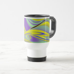 Caneca Térmica A Mágica do Verão, Abstrato 3D Art