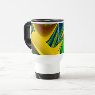 Caneca Térmica A Mágica do Verão, Abstrato 3D Art