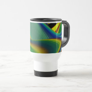 Caneca Térmica A Mágica do Verão, Abstrato 3D Art